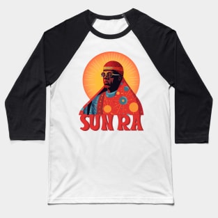 Sun Ra  -- Original Psychedelic Design Baseball T-Shirt